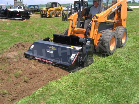 tiller for skid steer|skid steer rotary tiller.